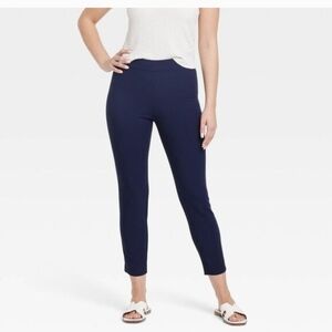 A New Day Women's Long High-Rise Skinny Ankle Pull-On Pants, Navy